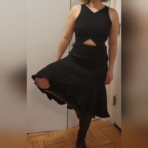 Elliatt Black Sleeveless Peekaboo Cocktail Dress Small